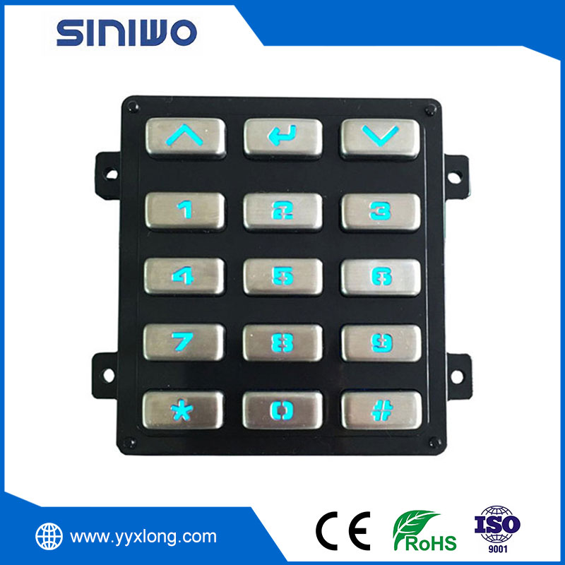 Stainless Steel Illuminated Keypad ကိုအသုံးပြုခြင်းအတွက်သတိထားပါ။